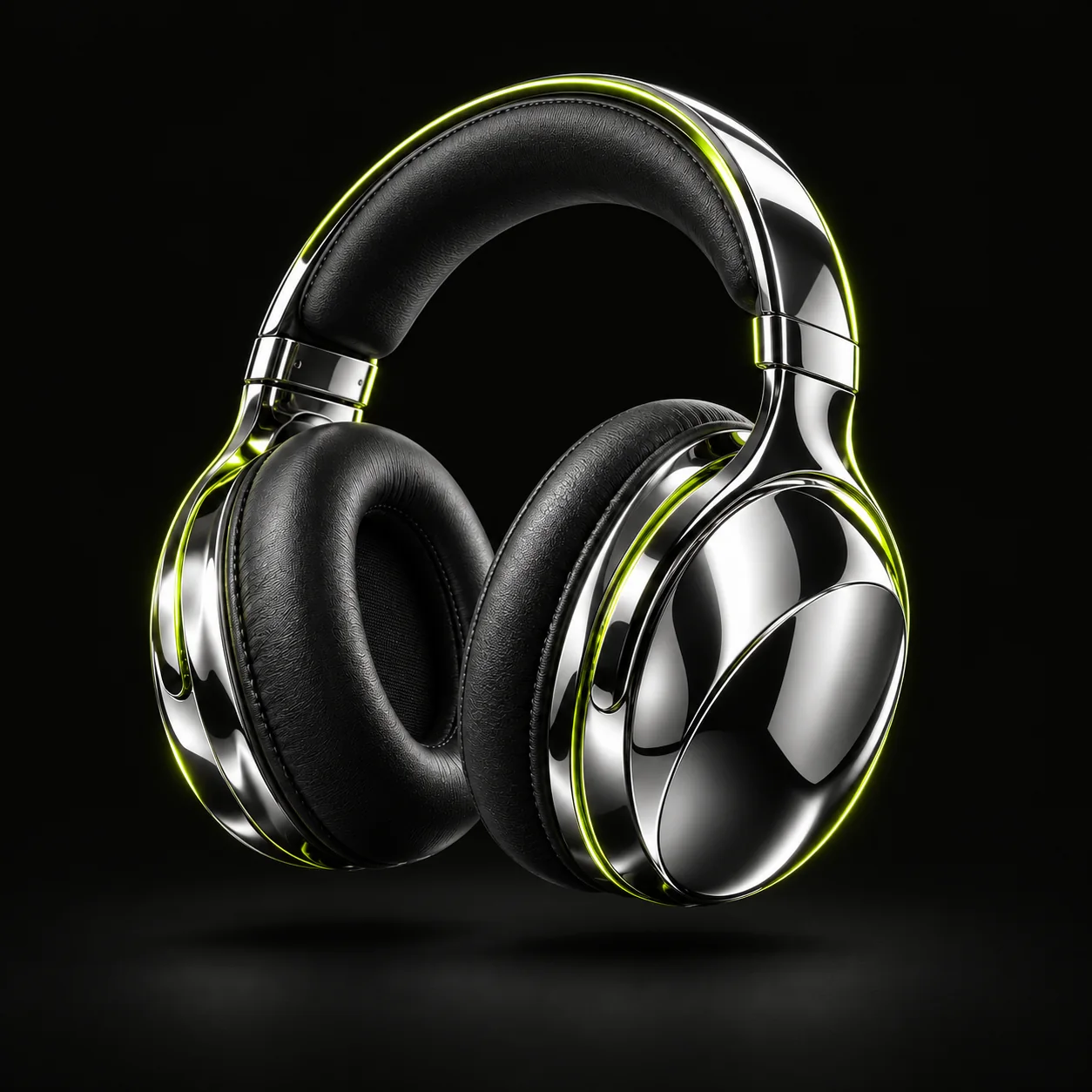 PHASE 01 headphones in polished Chrome